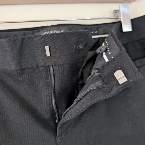 Banana Republic Black Low Rise Slim Ankle Sloan Pant Business Workwear Women's 4 - Picture 6 of 12